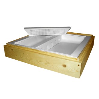 Krmítko stropní dřevo a plast na 3 cm úl JaHan 39 x 24